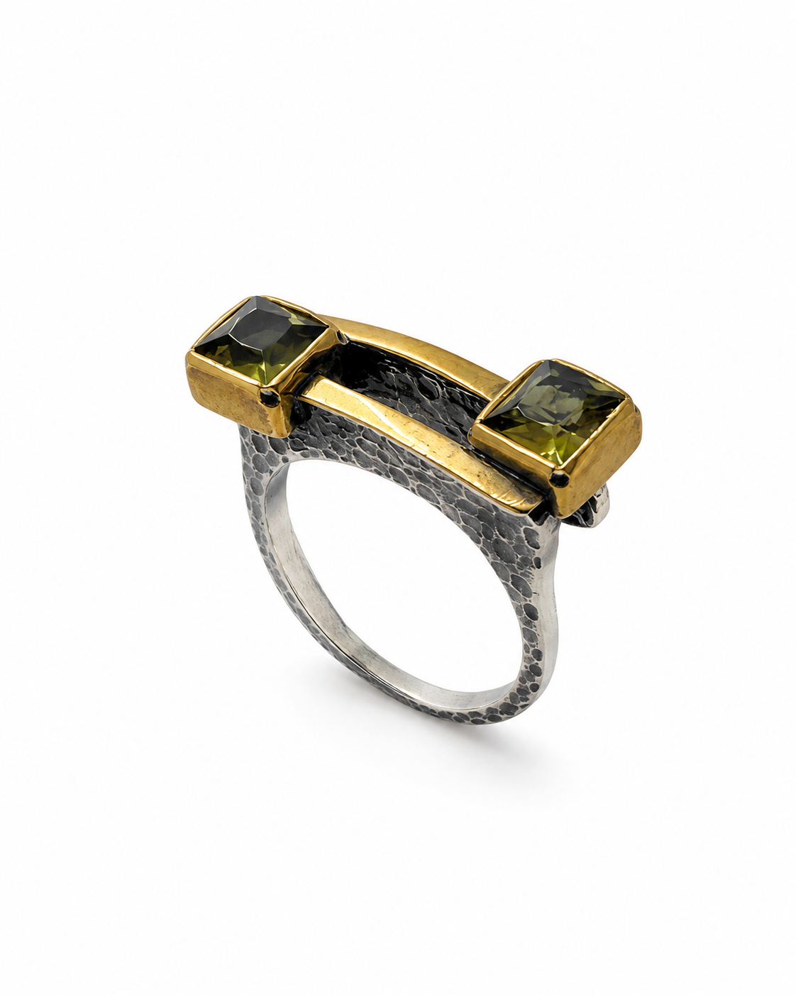 Double Zultanite Stone 925 Sterling Silver Bar Ring — sterling-silver-zultanite-ring-e-commorce-style
