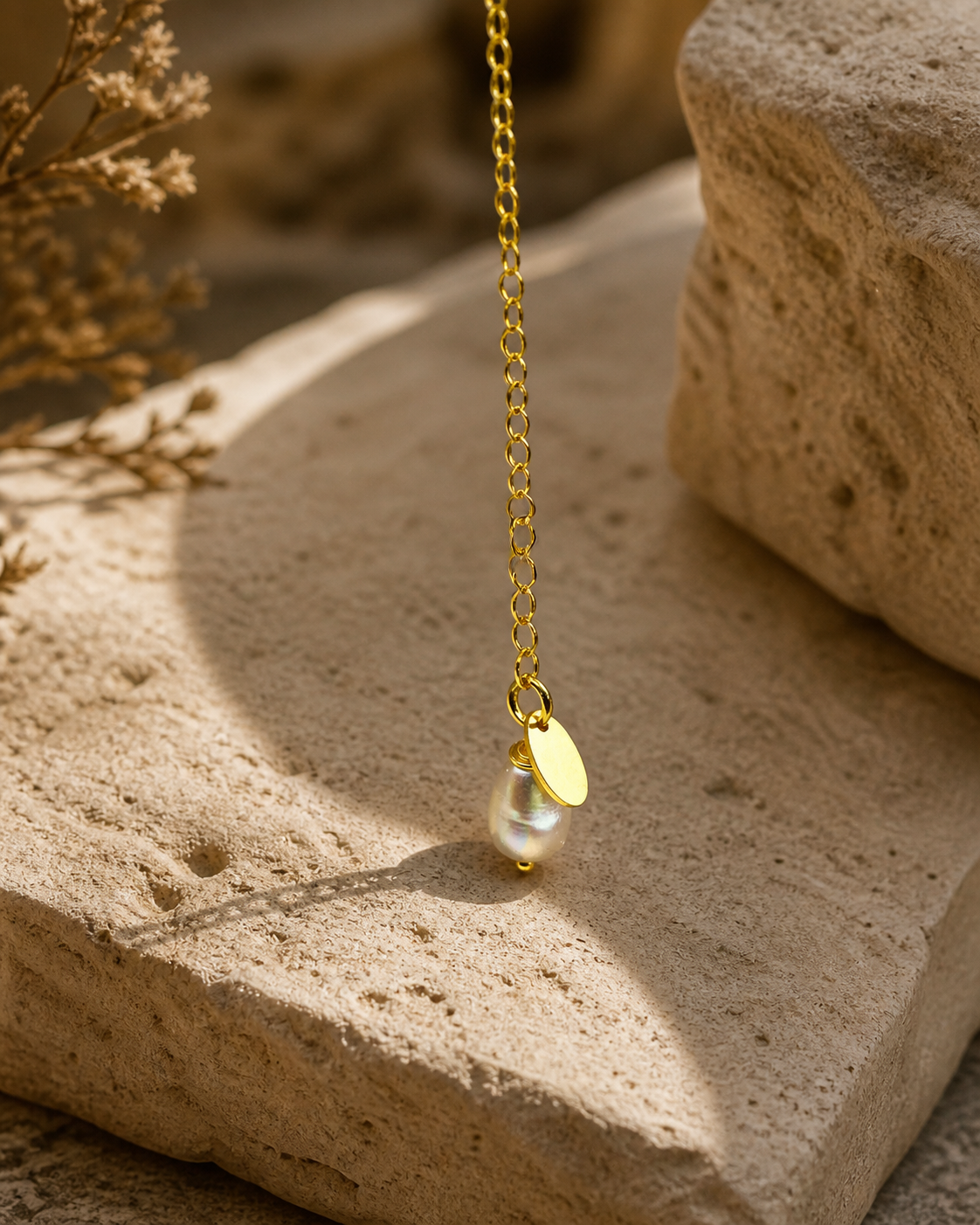 Turquoise Detail Gold Plated Silver Pendant Necklace — sterling-silver-necklace-7