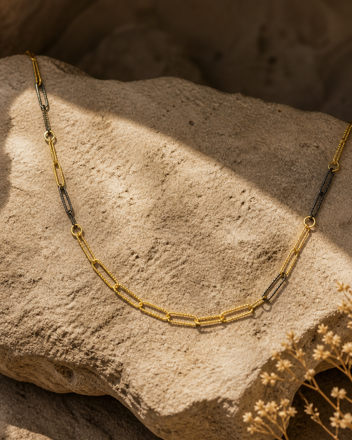 Egyptian Goddess Motif Necklace — sterling-silver-gold-plated-necklace-6