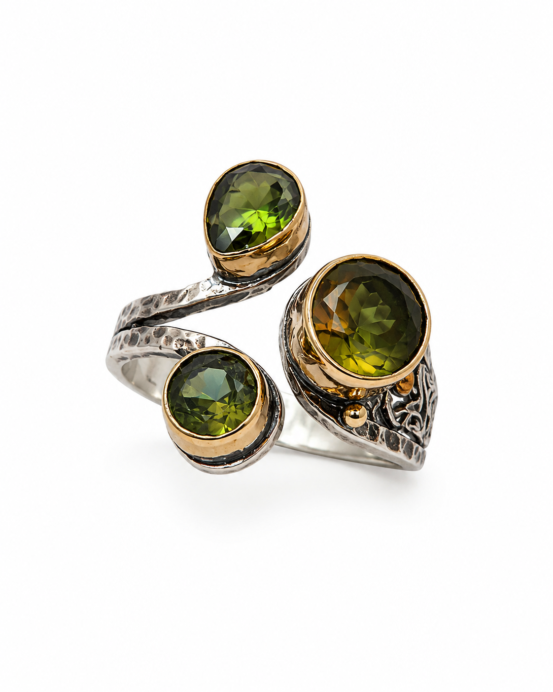 Triple Zultanite Stone 925 Sterling Silver Wrap Ring — sterling-silver-zultanite-ring-e-commorce