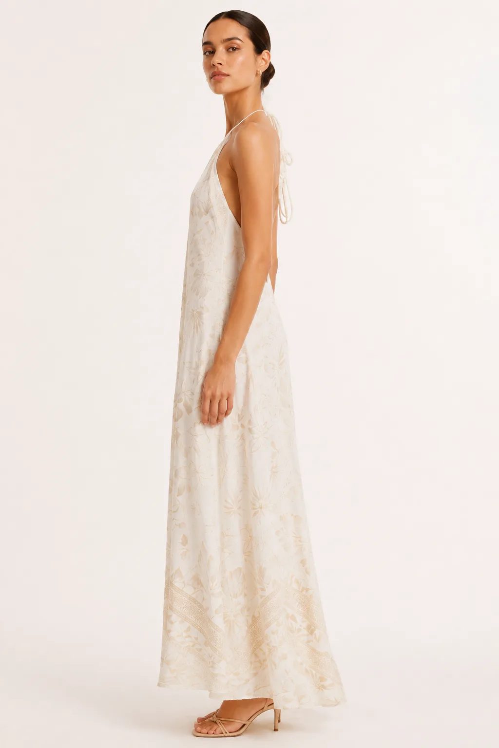 Sapheen Ivory Bloom maxi dress side profile