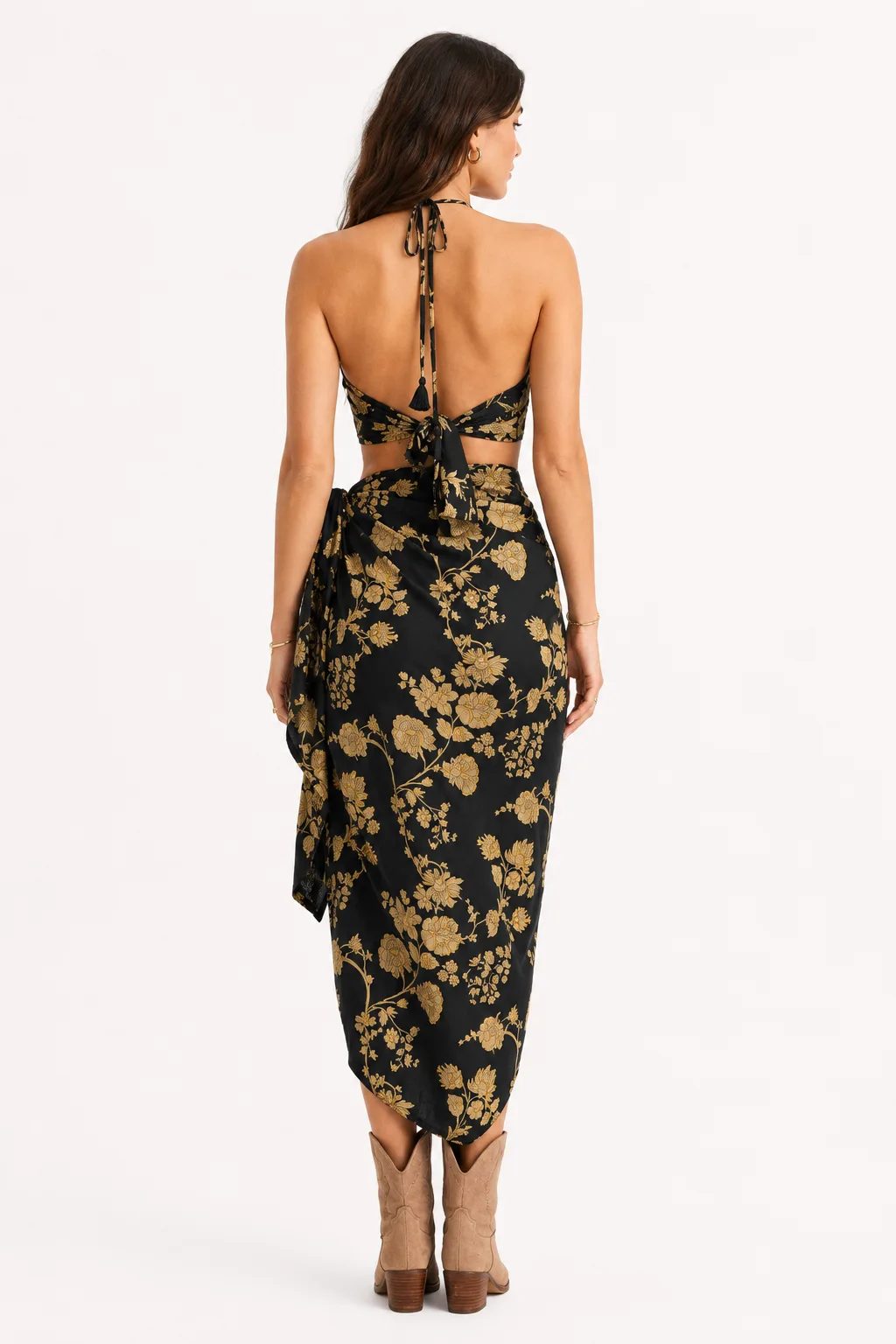 Noir Jardin Silk Two-Piece Set — rita-pita-collection-3