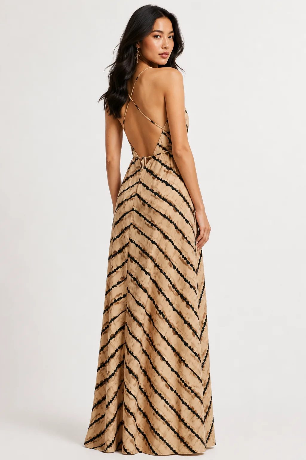 Desert Veil flowing maxi dress rear view
